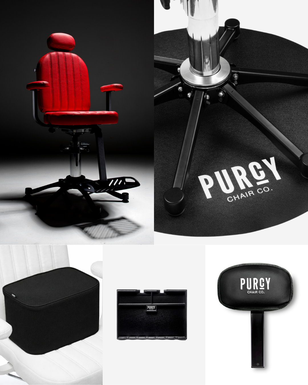 Purcy Chair Elite Bundle in Red