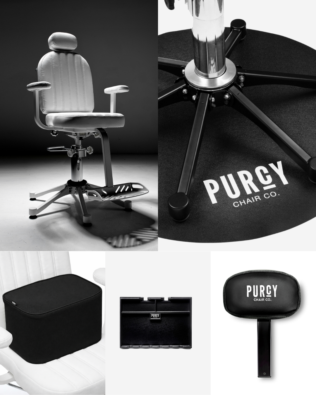 Purcy Chair Elite Bundle in White